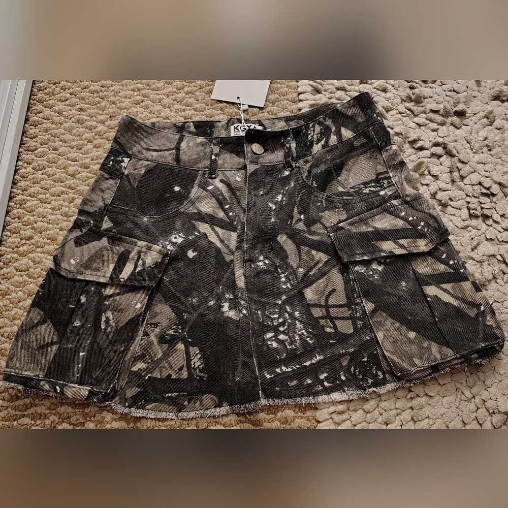 Camouflage Mini Skirt